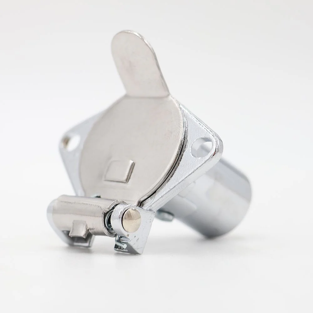 Blue Ox 7-Way To 4-Way Coiled Electrical Cable With Car 4-Way Socket - Image 4