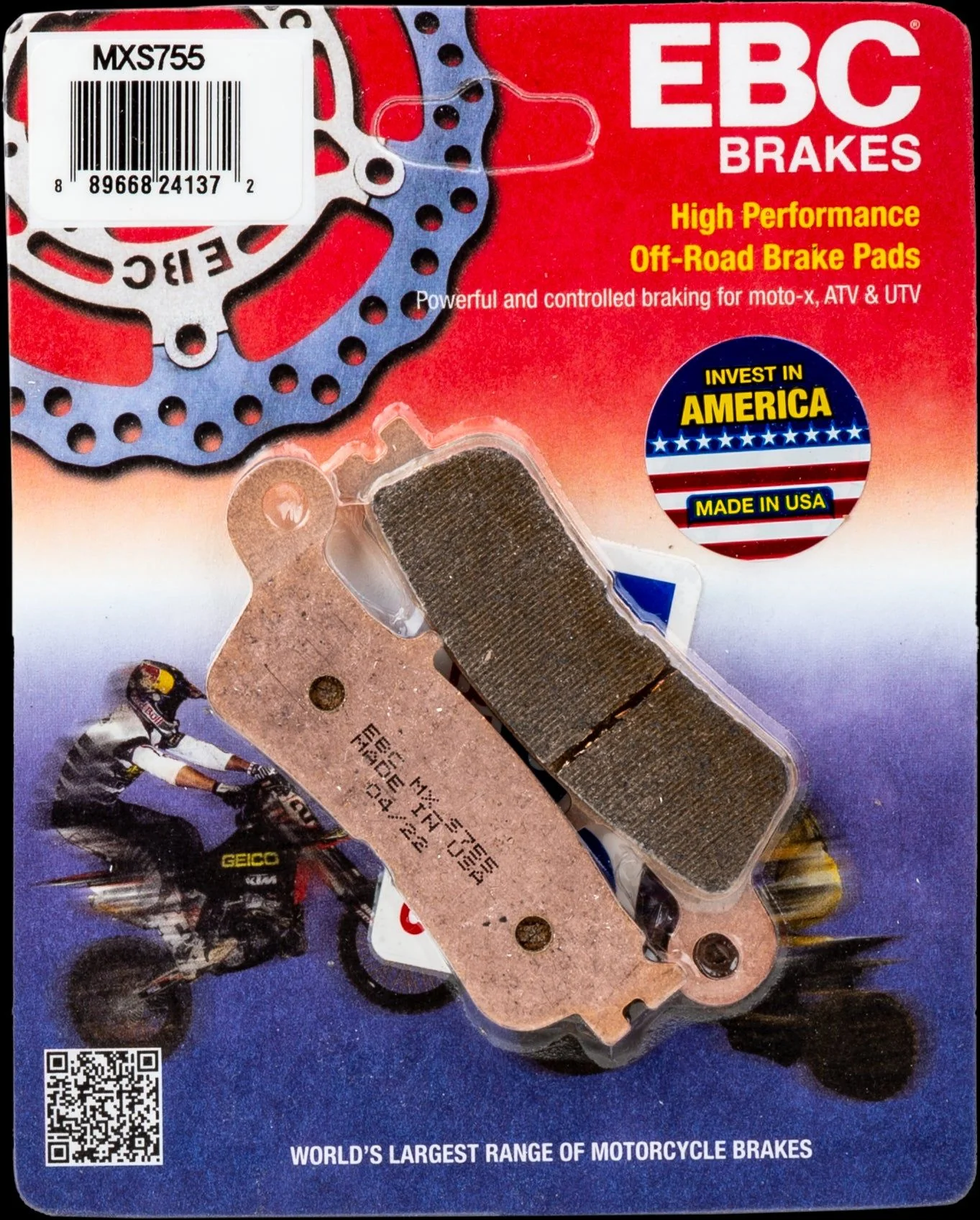 EBC 1 Pair MX-S Offroad Race Brake Pads MPN MXS755 - Image 4