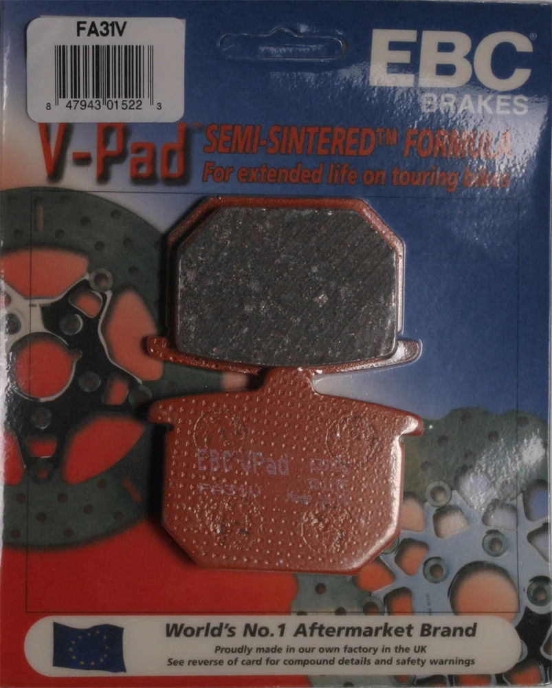 EBC 1 Pair V-Pad Semi-Sintered Touring Brake Pads MPN FA31V - Image 4