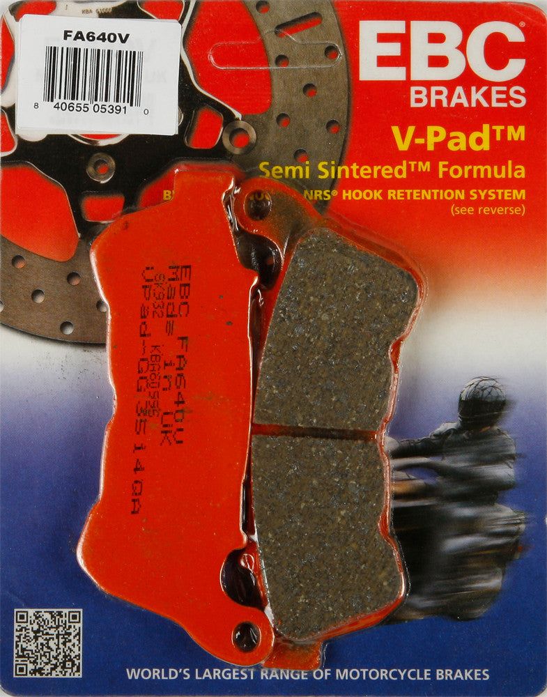 EBC 1 Pair V-Pad Semi-Sintered Touring Brake Pads MPN FA640V - Image 4