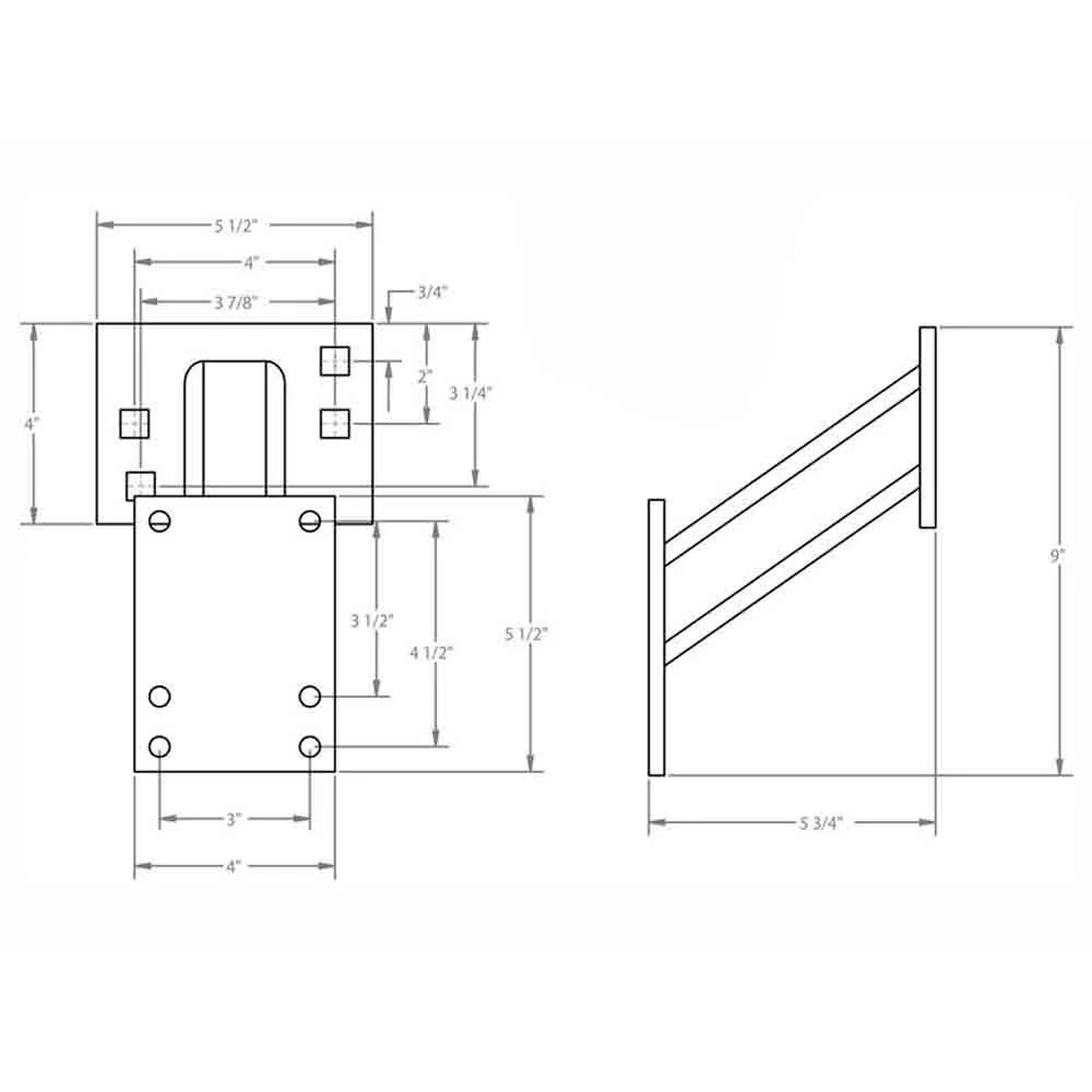 Rigid Hitch - Hi-Mount Trailer Spare Tire Carrier - Made in USA - Image 3